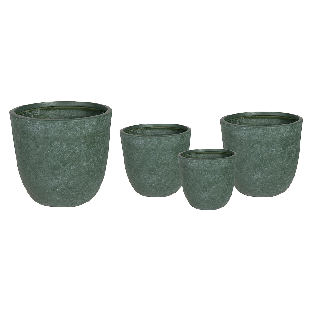 Bloempot Arizona Egg Cypress Wash - d32 x h31cm - Groen Bloempot Arizona Egg Cypress Wash - D32 X H31cm - Groen -Bloempot Kortings Winkel arizona egg pot cypress wash d32h31 bloempot 6 5