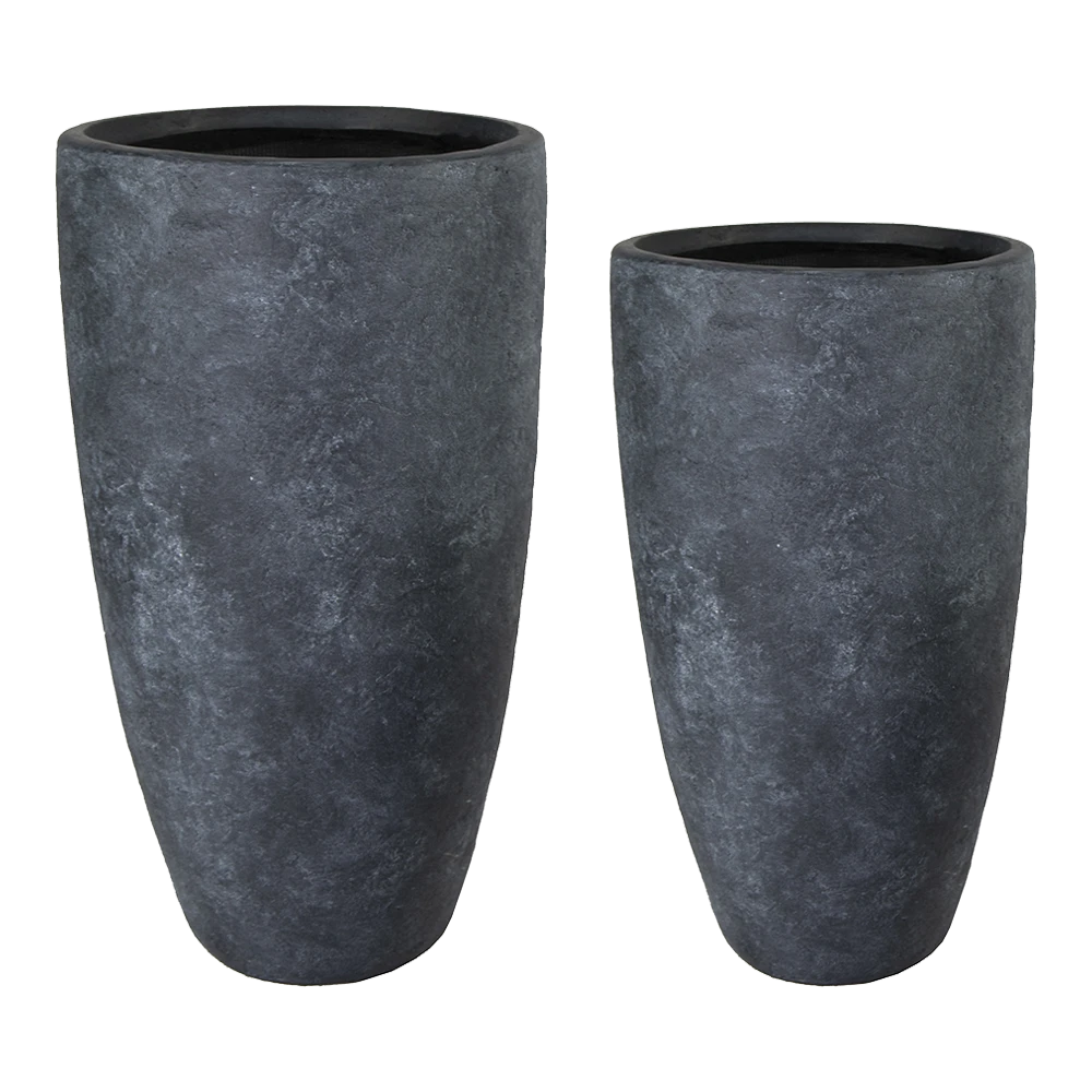 Bloempot Arizona High Vase - d34 x h66cm - Donkergrijs Bloempot Arizona High Vase - D34 X H66cm - Donkergrijs -Bloempot Kortings Winkel arizona high vase graphite d34h66 bloempot 6 7