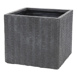 Plantenbak Arkansas Cubi - L27 X B27 X H28cm - Donkergrijs