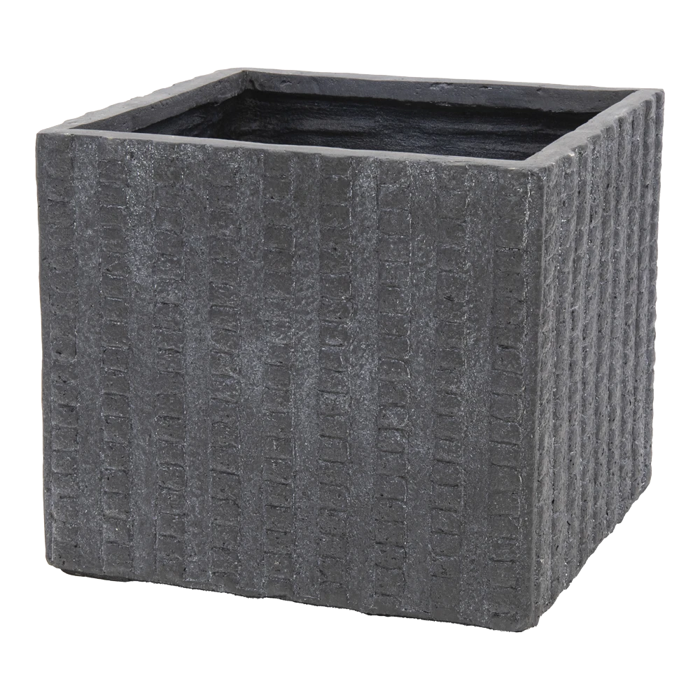 Plantenbak Arkansas Cubi - l44 x b44 x h38cm - Donkergrijs Plantenbak Arkansas Cubi - L44 X B44 X H38cm - Donkergrijs -Bloempot Kortings Winkel arkansas cubi graphite w44h38 plantenbak 1