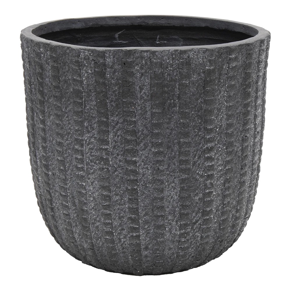 Bloempot Arkansas Egg - d25 x h25cm - Donkergrijs Bloempot Arkansas Egg - D25 X H25cm - Donkergrijs -Bloempot Kortings Winkel arkansas egg pot graphite d25h25 bloempot 1