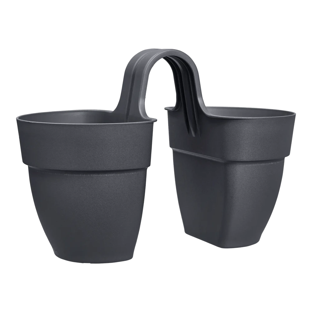 Balkonbak Vibia Campana Twin 21cm - Antraciet Elho Balkonbak Vibia Campana Twin 21cm - Antraciet -Bloempot Kortings Winkel balkonbak vibia campana twin 21cm antraciet balkonbak antraciet 1 1