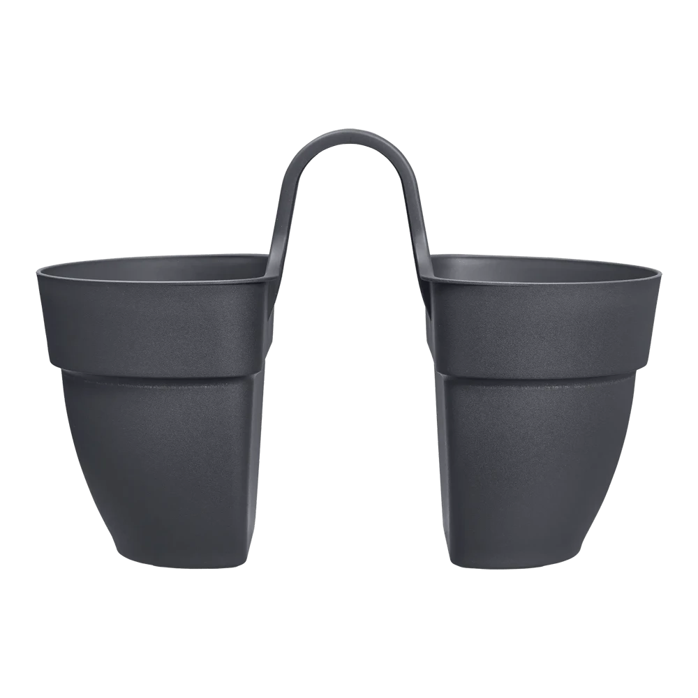 Balkonbak Vibia Campana Twin 21cm - Antraciet Elho Balkonbak Vibia Campana Twin 21cm - Antraciet -Bloempot Kortings Winkel balkonbak vibia campana twin 21cm antraciet balkonbak antraciet 2 1