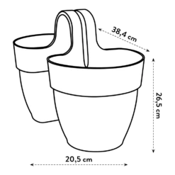 Elho Balkonbak Vibia Campana Twin 21cm - Antraciet 7 Elho Balkonbak Vibia Campana Twin 21cm - Antraciet -Bloempot Kortings Winkel balkonbak vibia campana twin 21cm antraciet balkonbak antraciet 6 1