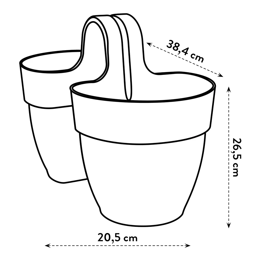 Balkonbak Vibia Campana Twin 21cm - Antraciet Elho Balkonbak Vibia Campana Twin 21cm - Antraciet -Bloempot Kortings Winkel balkonbak vibia campana twin 21cm antraciet balkonbak antraciet 6 1
