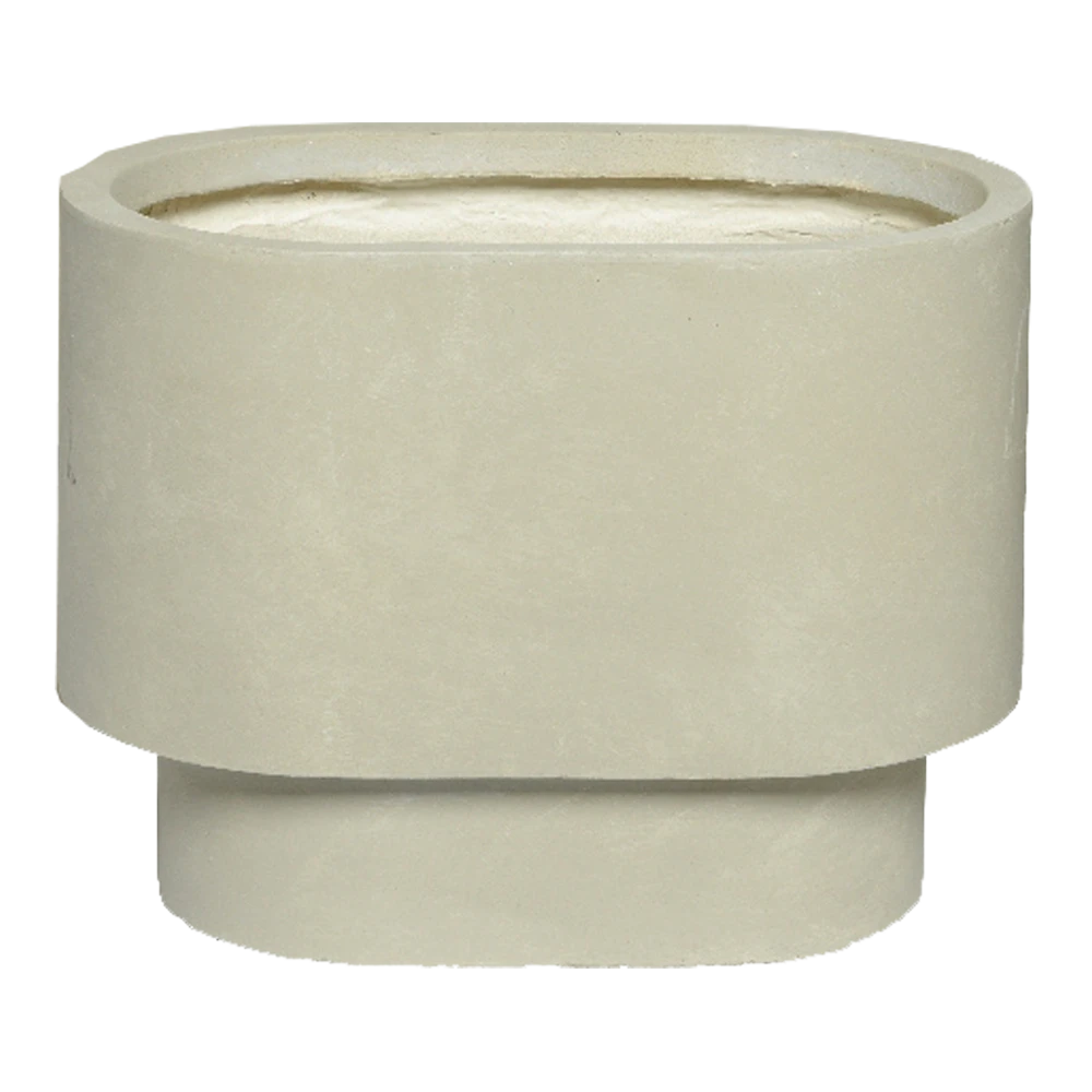 Bloempot Alexis ovaal - l32 x b20 x h24cm - Beige Bloempot Alexis Ovaal - L32 X B20 X H24cm - Beige -Bloempot Kortings Winkel bloempot alexis ovaal beige bloempot 1 2