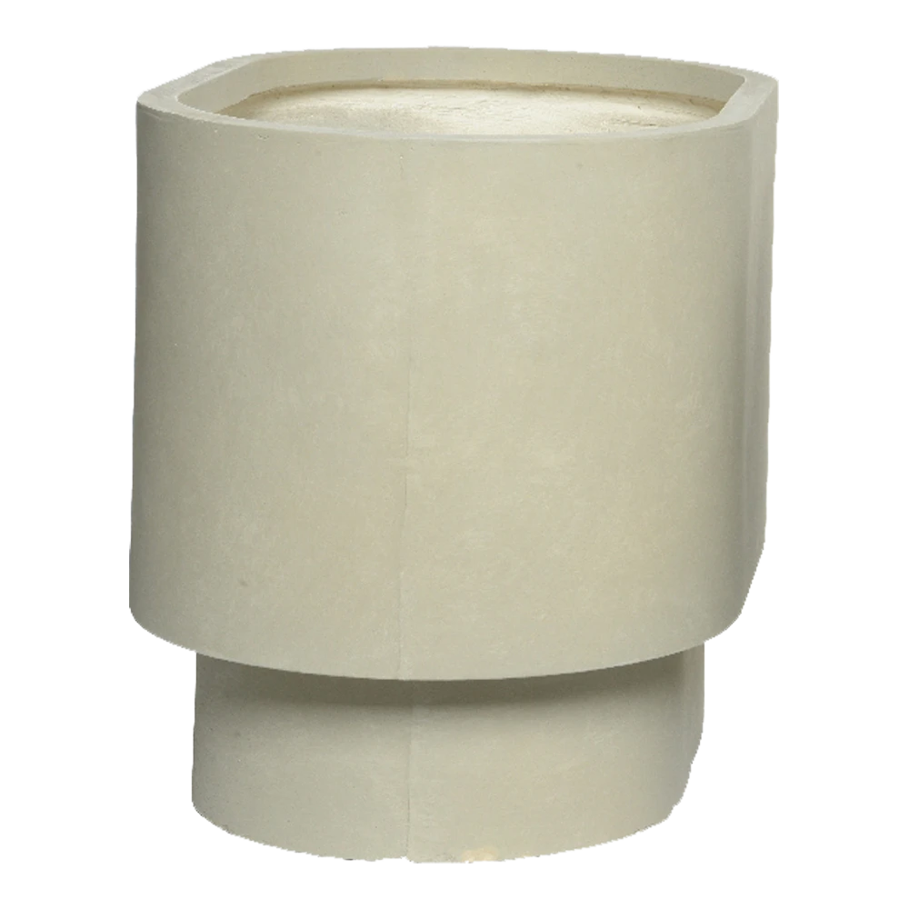 Bloempot Alexis ovaal - l32 x b20 x h24cm - Beige Bloempot Alexis Ovaal - L32 X B20 X H24cm - Beige -Bloempot Kortings Winkel bloempot alexis ovaal beige bloempot 3 2