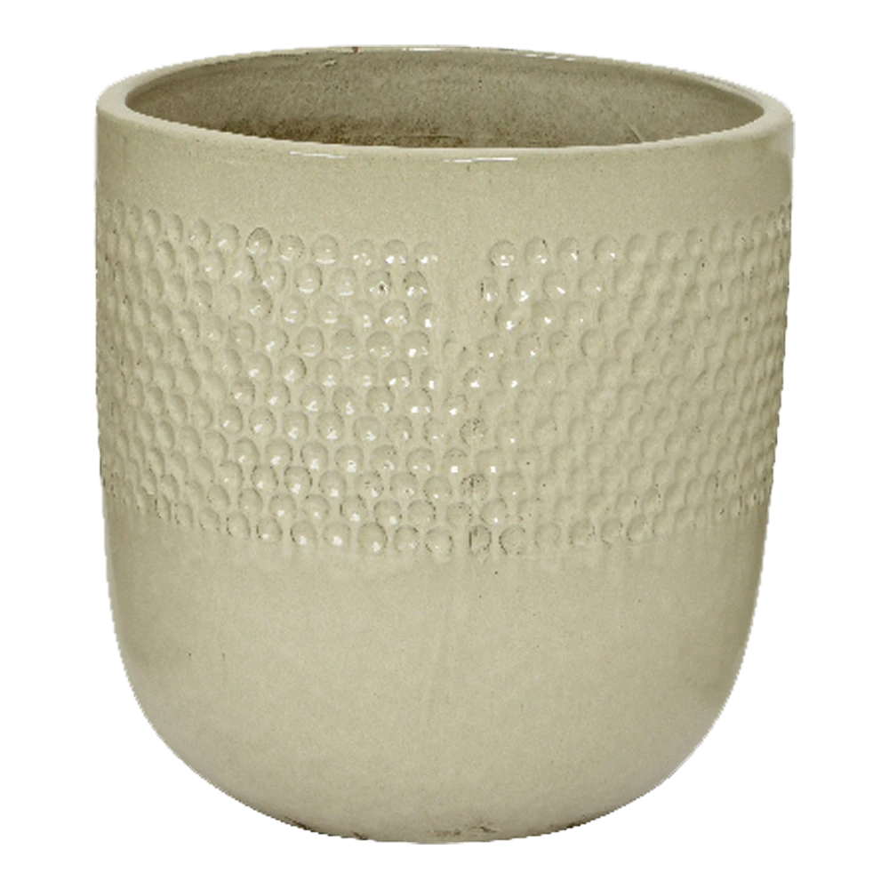 Bloempot Collin - d38 x h40cm - Creme Bloempot Collin - D38 X H40cm - Creme -Bloempot Kortings Winkel bloempot collin creme bloempot 1 2