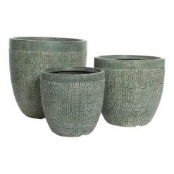 Bloempot Dean - D44 X H43cm - Groen -Bloempot Kortings Winkel bloempot dean groen bloempot 2 2