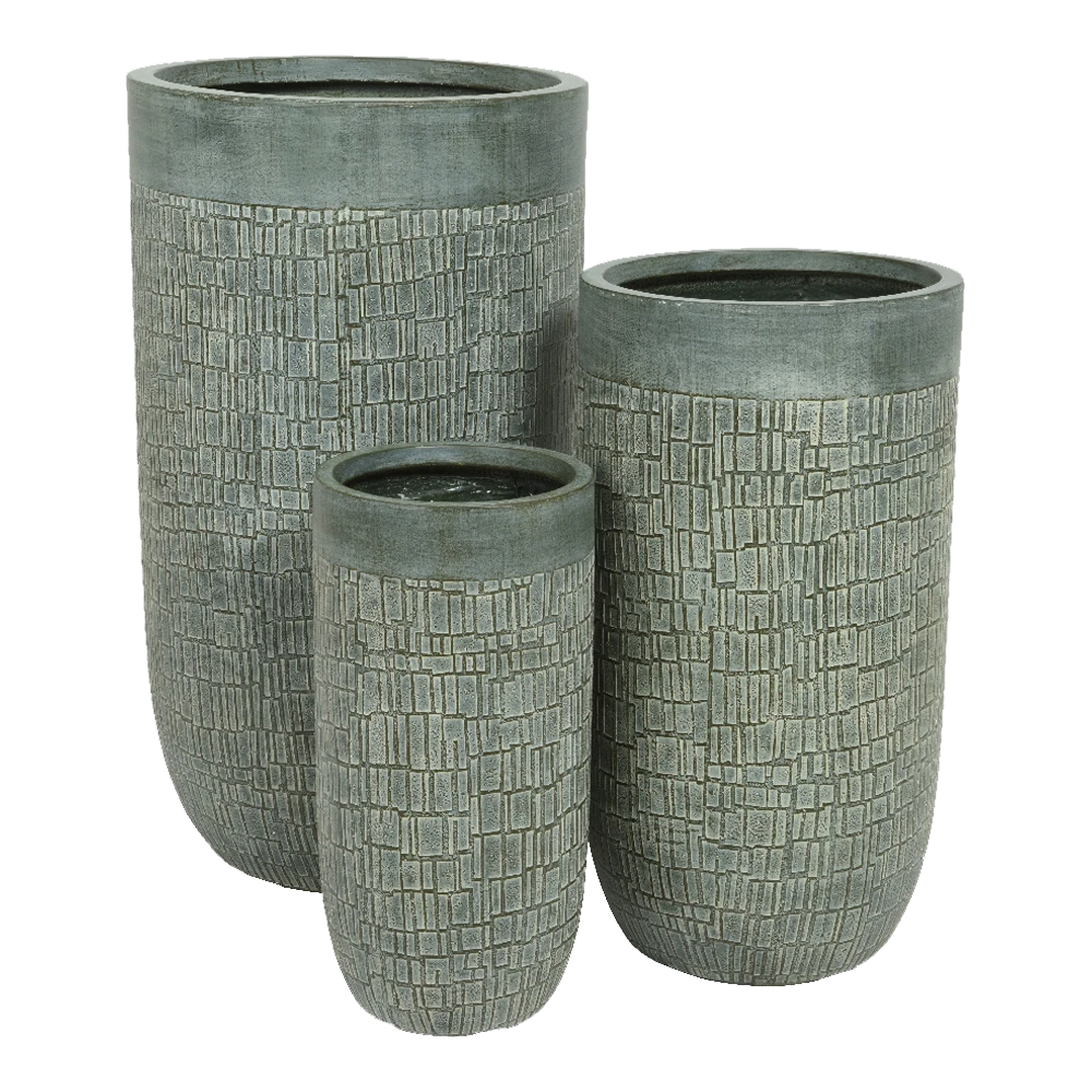 Bloempot Dean hoog - d43 x h78cm - Groen Bloempot Dean Hoog - D43 X H78cm - Groen -Bloempot Kortings Winkel bloempot dean hoog groen bloempot 2 2