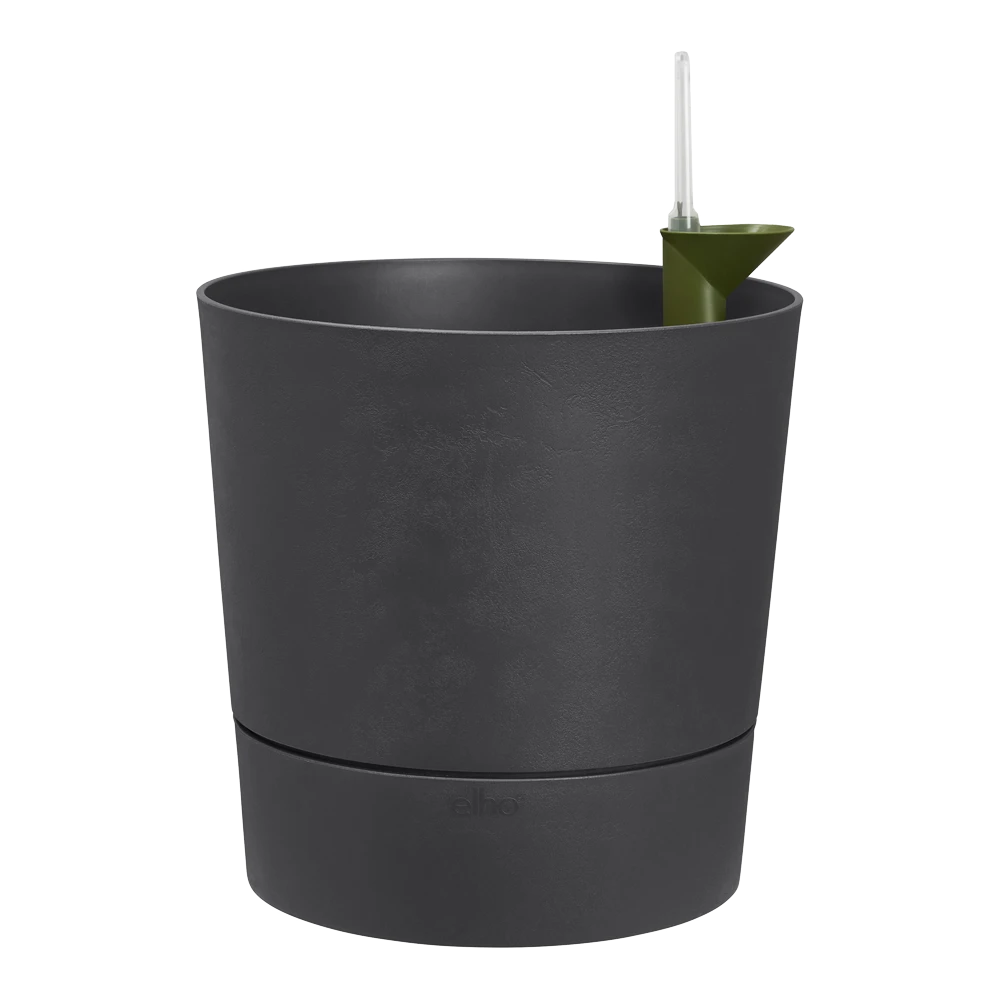 Bloempot Elho Greensense Aqua Care rond - d30 x h29cm - Houtskoolgrijs Bloempot Elho Greensense Aqua Care Rond - D30 X H29cm - Houtskoolgrijs -Bloempot Kortings Winkel