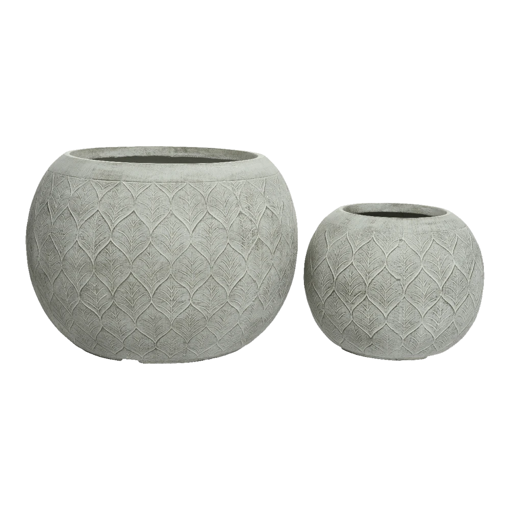 Bloempot Ella - d36 x h27,5cm - Lichtgrijs Bloempot Ella - D36 X H27,5cm - Lichtgrijs -Bloempot Kortings Winkel