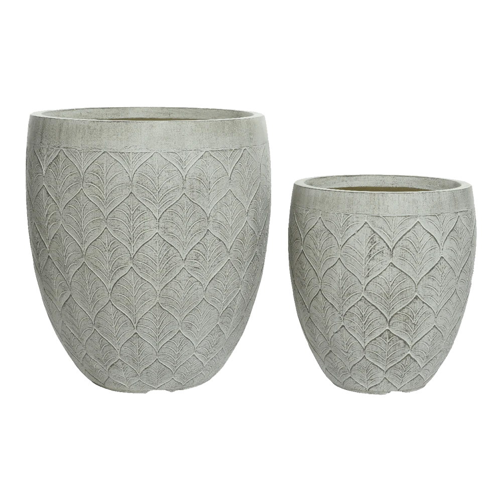 Bloempot Ella - d40 x h43cm - Lichtgrijs Bloempot Ella - D40 X H43cm - Lichtgrijs -Bloempot Kortings Winkel