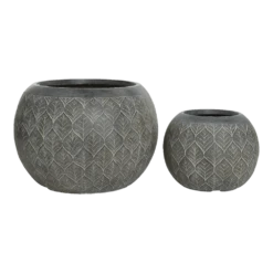 Bloempot Ella - D55 X H38cm - Grijs 3 Bloempot Ella - D55 X H38cm - Grijs -Bloempot Kortings Winkel bloempot ella d55 x h38cm grijs bloempot 2