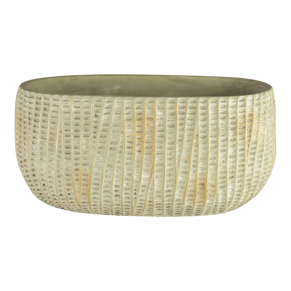 Bloempot Felco ovaal - l28 x b15 x h13cm Bloempot Felco Ovaal - L28 X B15 X H13cm -Bloempot Kortings Winkel