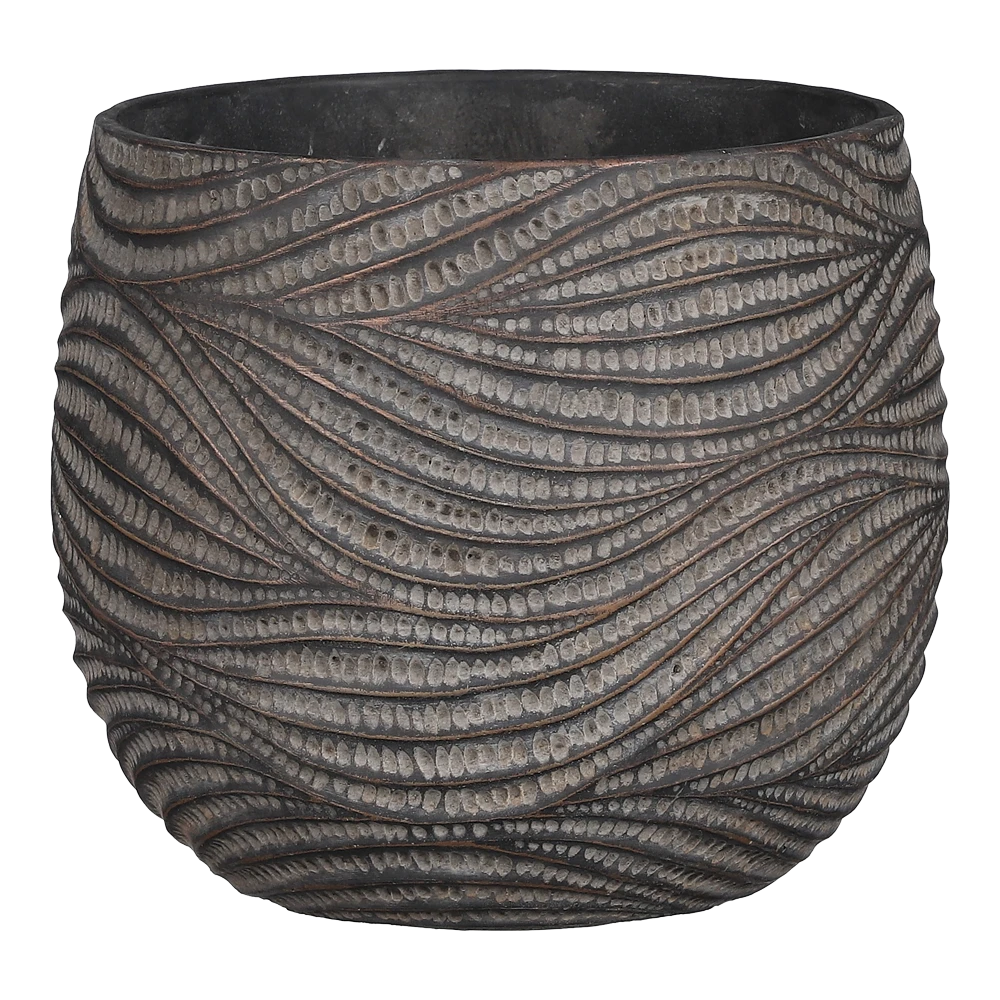 Bloempot Hendrick - d23,5 x h20cm - Bruin Bloempot Hendrick - D23,5 X H20cm - Bruin -Bloempot Kortings Winkel