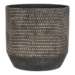 Bloempot Jack - D19,5 X H18,5cm - Zwart