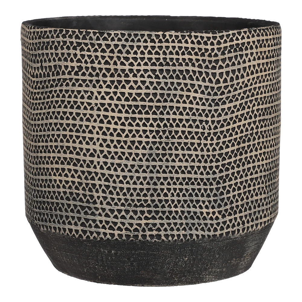 Bloempot Jack - d21 x h19,5cm - Zwart Bloempot Jack - D21 X H19,5cm - Zwart -Bloempot Kortings Winkel