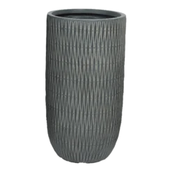 Bloempot James Hoog - D24 X H49cm - Grijs
