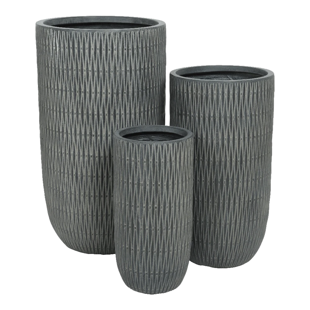 Bloempot James hoog - d34 x h63,5cm - Grijs Bloempot James Hoog - D34 X H63,5cm - Grijs -Bloempot Kortings Winkel bloempot james hoog grijs bloempot 2 2