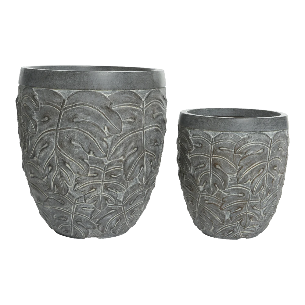 Bloempot Kyli - d31 x h33cm - Grijs Bloempot Kyli - D31 X H33cm - Grijs -Bloempot Kortings Winkel bloempot kyli grijs bloempot 2 1