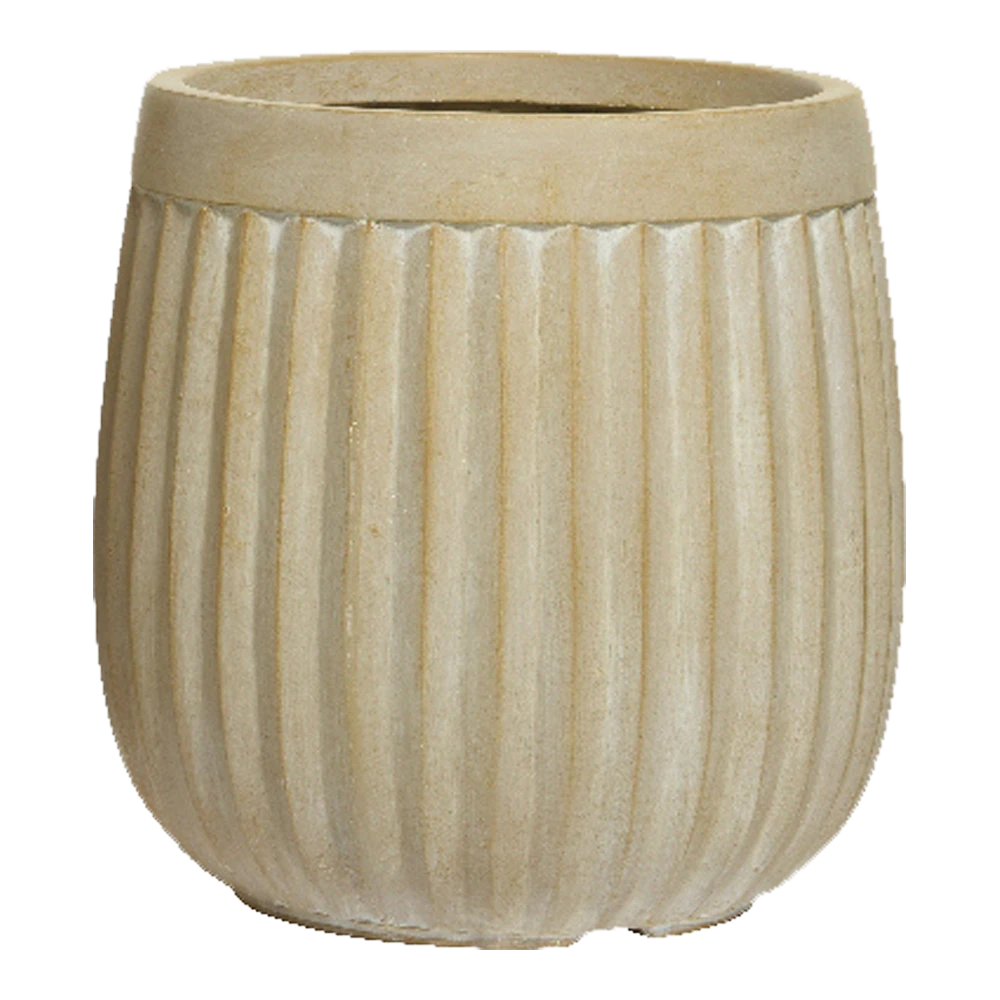 Bloempot Laura - d32 x h32cm - Beige Bloempot Laura - D32 X H32cm - Beige -Bloempot Kortings Winkel bloempot laura beige bloempot 1