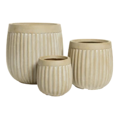 Bloempot Laura - D43 X H43cm - Beige -Bloempot Kortings Winkel bloempot laura beige bloempot 2 1