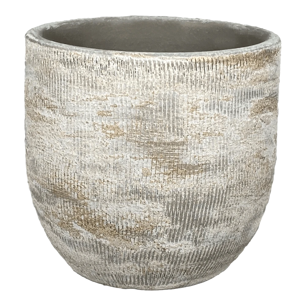 Bloempot Miami - d23 x h21cm - Grijs Bloempot Miami - D23 X H21cm - Grijs -Bloempot Kortings Winkel