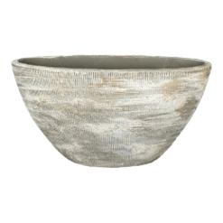 Bloempot Miami Ovaal - L35 X D16 X H19cm - Grijs