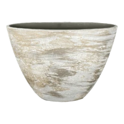 Bloempot Miami Ovaal - L39 X D20 X H31cm - Grijs