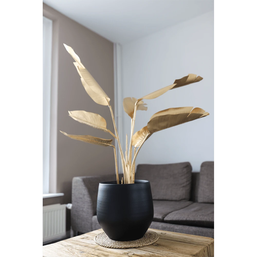 Bloempot Petra - d19 x h16cm - Mat Zwart Bloempot Petra - D19 X H16cm - Mat Zwart -Bloempot Kortings Winkel bloempot petra mat zwart 2 3