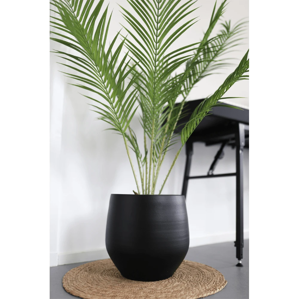 Bloempot Petra - d19 x h16cm - Mat Zwart Bloempot Petra - D19 X H16cm - Mat Zwart -Bloempot Kortings Winkel bloempot petra mat zwart 4 3