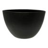 Bloempot Petra Ovaal - L33 X B17 X H24cm - Mat Zwart