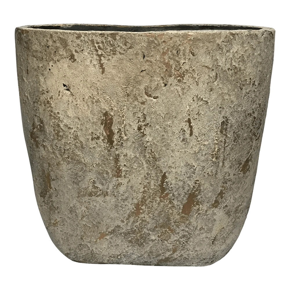 Bloempot Shanon ovaal - l41,5 x b16,5 x h50cm - Cream Bloempot Shanon Ovaal - L41,5 X B16,5 X H50cm - Cream -Bloempot Kortings Winkel