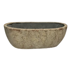 Bloempot Shanon Ovaal - L45 X B18 X H16cm - Cream