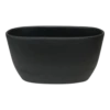 Bloempot Shanon Ovaal - L45 X B18 X H26cm - Mat Zwart -Bloempot Kortings Winkel bloempot shanon ovaal l45 x b18 x h26cm mat zwart bloempot 1 2