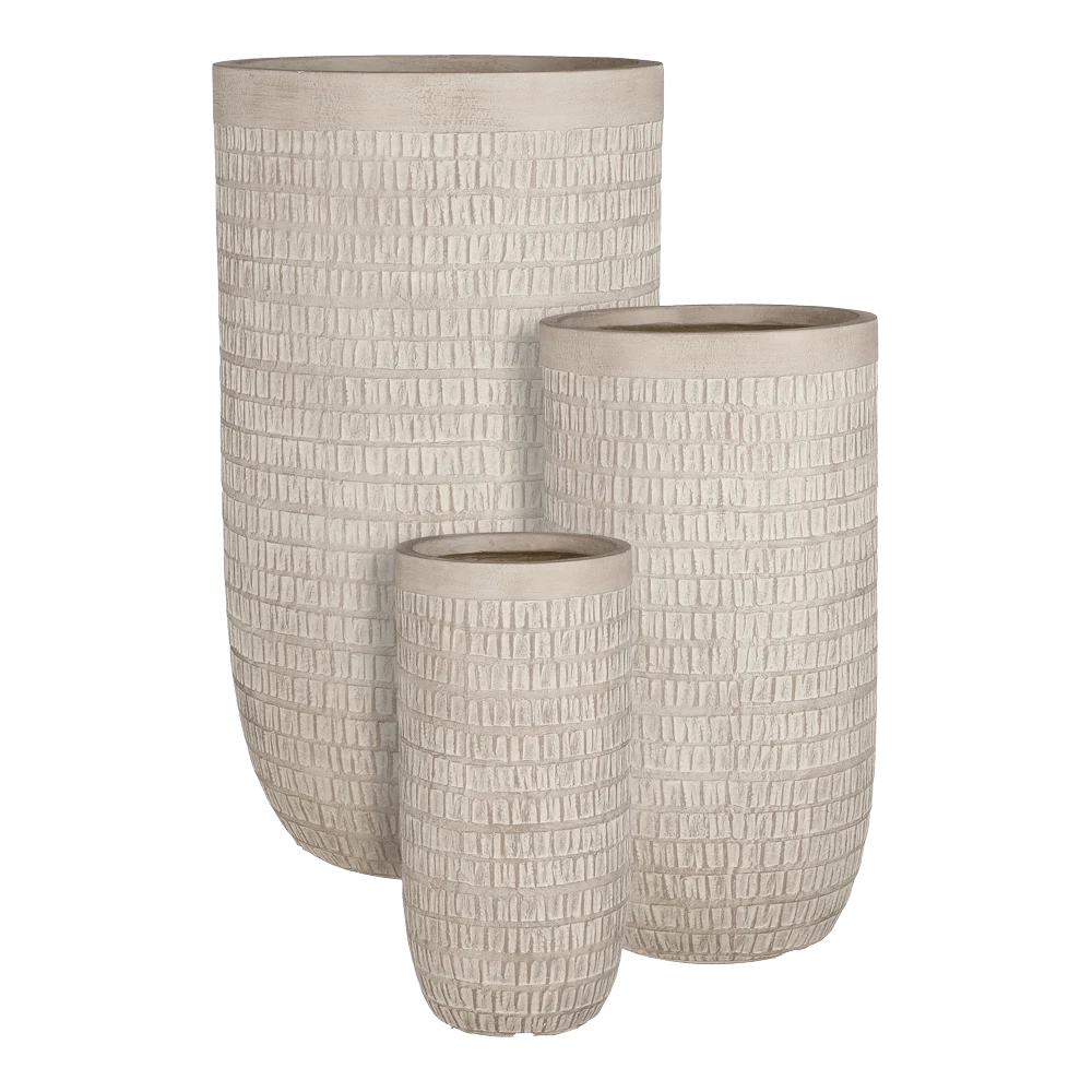 Bloempot Tallinn - d34 x h63,5cm - Taupe Bloempot Tallinn - D34 X H63,5cm - Taupe -Bloempot Kortings Winkel bloempot tallinn hoog taupe bloempot 1