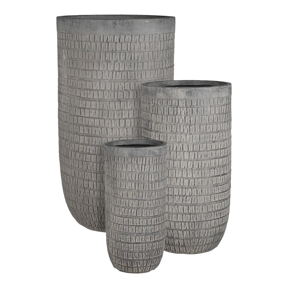 Bloempot Tallinn - d34 x h63,5cm - Zwart-grijs Bloempot Tallinn - D34 X H63,5cm - Zwart-grijs -Bloempot Kortings Winkel bloempot tallinn hoog zwart grijs bloempot 1 1