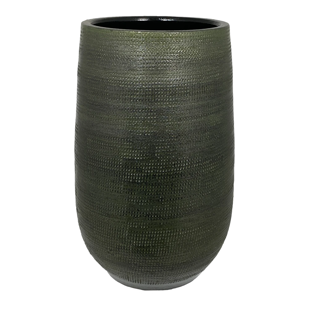 Bloempot Tokio hoog - d22 x h40cm - Groen Bloempot Tokio Hoog - D22 X H40cm - Groen -Bloempot Kortings Winkel bloempot tokio vaas groen bloempot 1 1