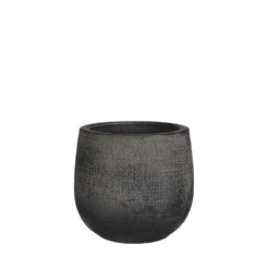 Bloempot Victor - H16 X D19cm - Donker Bruin