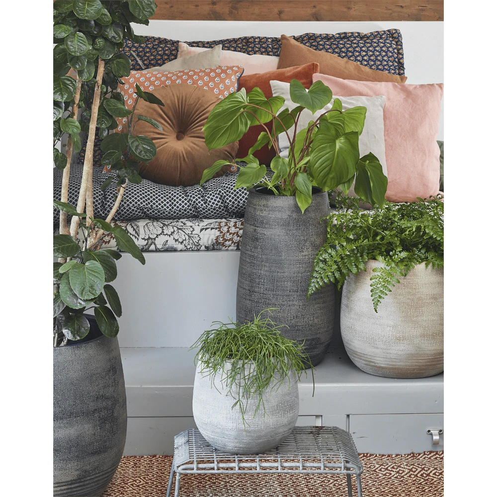 Bloempot Victor - h33 x d36cm - Beige Bloempot Victor - H33 X D36cm - Beige -Bloempot Kortings Winkel