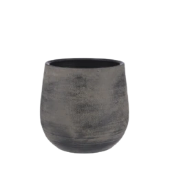 Bloempot Victor - H33 X D36cm - Donker Bruin