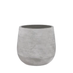 Bloempot Victor - H33 X D36cm - Grijs