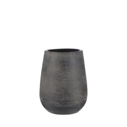 Bloempot Victor Hoog - H30 X D25cm - Donker Bruin