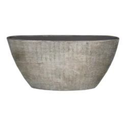 Bloempot Mira Ovaal - L73 X B17 X H36cm - Wit