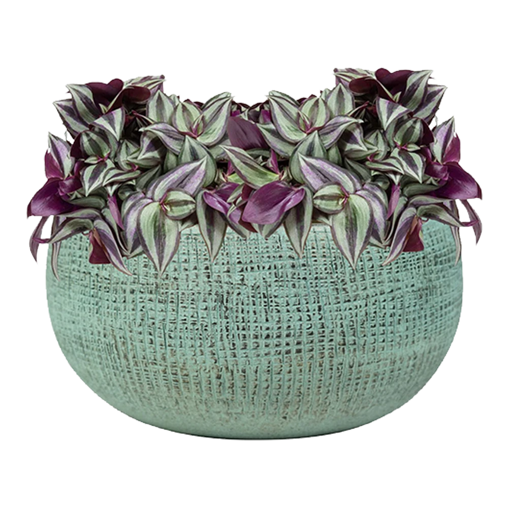 Plantenschaal Ryan - d28 x h13cm - Shiny blue Plantenschaal Ryan - D28 X H13cm - Shiny Blue -Bloempot Kortings Winkel bowl ryan shiny blue keramiek d28 h13 schaal 6 7