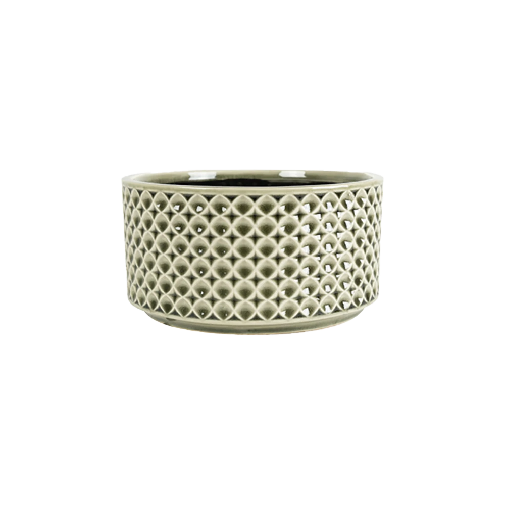 Plantenschaal Thies - d20 x h10cm - Olijf groen Plantenschaal Thies - D20 X H10cm - Olijf Groen -Bloempot Kortings Winkel bowl thies olive green d20 h10 schaal 1 7