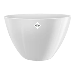 Bloempot Elho Brussels Diamond Ovaal Hoog 36cm - Wit -Bloempot Kortings Winkel brussels diamond ovaal hoog 36cm bloempot wit 4 13