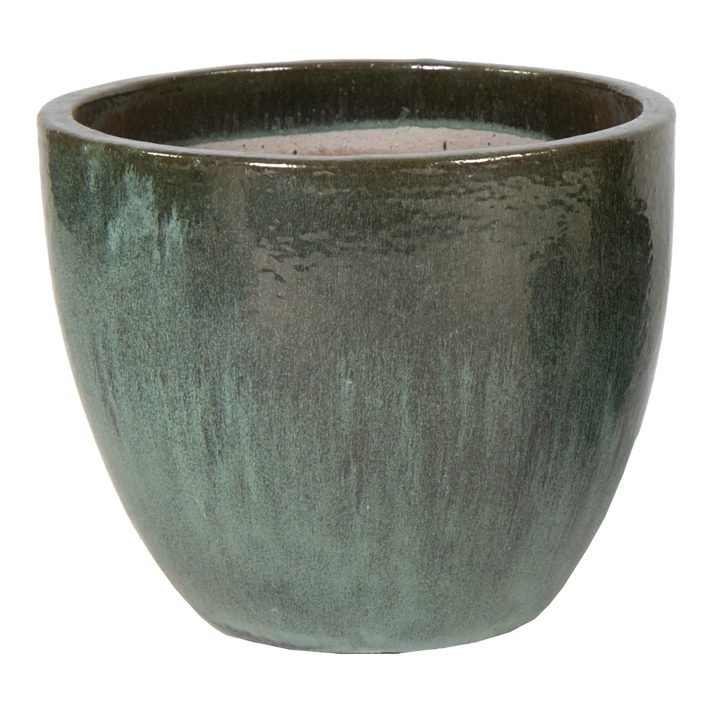 Bloempot Glazed Egg - d48 x h41cm - Groen Bloempot Glazed Egg - D48 X H41cm - Groen -Bloempot Kortings Winkel glazed egg pot moss green d48h41 bloempot groen 1 6