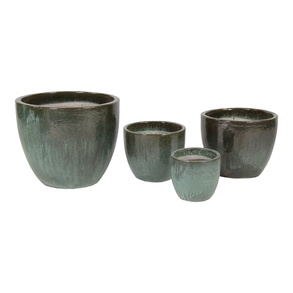 Bloempot Glazed Egg - d48 x h41cm - Groen Bloempot Glazed Egg - D48 X H41cm - Groen -Bloempot Kortings Winkel glazed egg pot moss green d48h41 bloempot groen 6 6